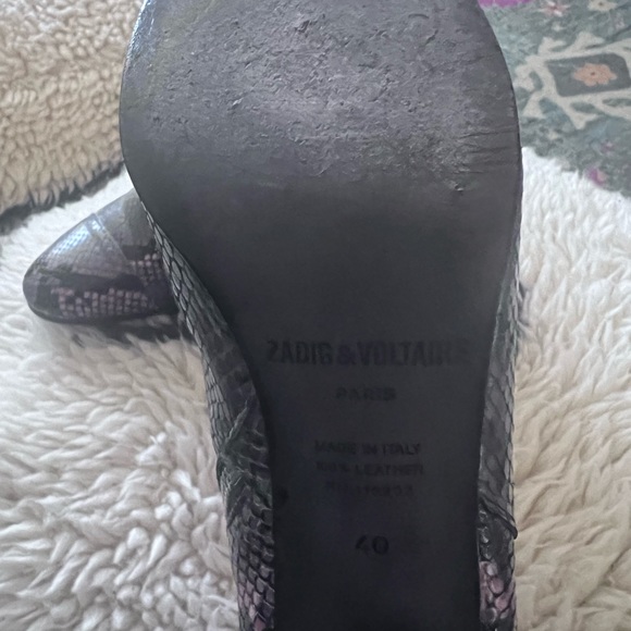 Zadig & Voltaire snakeskin boots. Size 40. - Picture 4 of 4